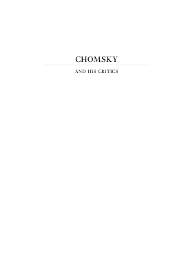 Chomsky and his critics.pdf